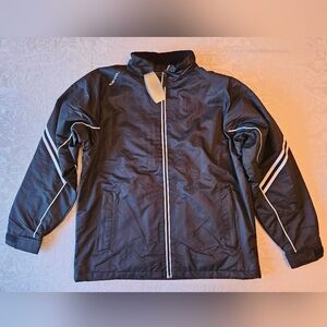 Kewl Team Black Eye Technical Insulated Wind Jacket w/ White Accents, NWT, M